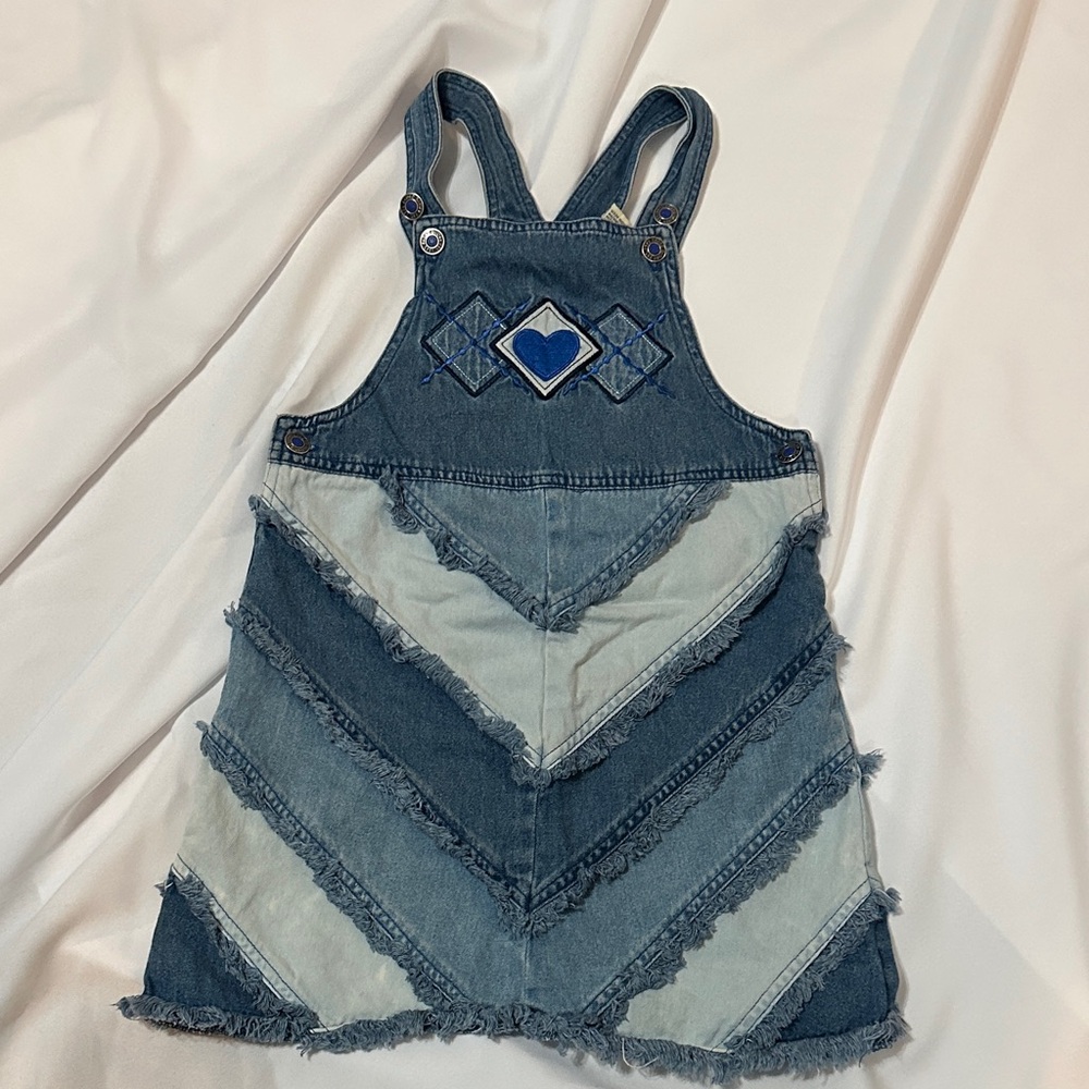 Faded Glory Denim Chevron Kids Overalls